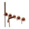 змішувач для ванни Omnires Y на 5 отворів brushed copper (Y1237/1SCPB)