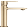 змішувач для умивальника Rea Veneta brushed gold, низька (REA-B3010)