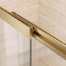 штора для ванны Rea Dario 100x140 brush gold стекло прозрачное (REA-W7885)