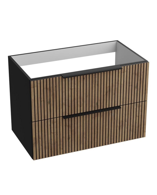 тумбочка підвісна Lavita Oklahoma 80 wood black (5900378334071)