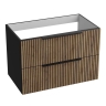 тумбочка підвісна Lavita Oklahoma 80 wood black (5900378334071)