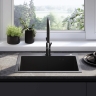 кухонна мийка Rea Liam 58x45 із сифоном, black (ZLE-06008)