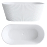 ванна акрилова Rea Ofelia 170х74 + сифон + клапан click/clack, white (REA-W0126)