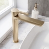 смеситель для умывальника Rea Maxim Premium high brushed gold (REA-B8951)