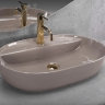 умывальник Rea Aura 61x41 beige shiny (REA-U6381)