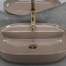 умывальник Rea Aura 61x41 beige shiny (REA-U6381)