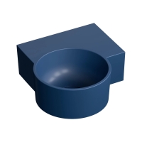 умивальник Omnires Ovo M+ 34,5х33,5 кутовий, правий, matt midnight blue (OVO335UWPMB)