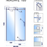 душові двері Rea Nixon-2 100x190 безпечне скло, прозоре, праве (REA-K7440)