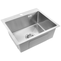 кухонная мойка Rea Leo 50x45 с сифоном, brush nickel (ZLE-06003)