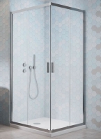 душова кабіна Radaway Alienta C 90х90 прозоре скло + піддон Rodos + сифон хром (10239090-01-01KR)