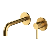 внешняя часть смесителя для умывальника Omnires Y скрытого монтажа brushed gold (Y1215HROGLB)