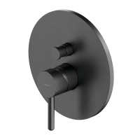 внешняя часть смесителя для ванны и душа Omnires Y скрытого монтажа, brushed graphite (Y1235ROGR)