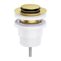 донний клапан Omnires click-clack brushed brass (A47BSB)