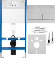 інсталяційна система Rea для унітазу + кнопка T steel brush (KPL-E0057)