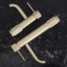 смеситель для умывальника Rea Lungo Stripe высокий, brushed gold (REA-B8051)