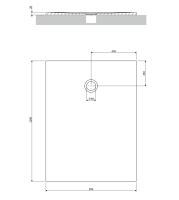 поддон Omnires Aquapure M+ 90х120 matt white (AQUAPURE90-120BM)
