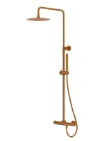 душевая система Lavita Orion с термостатом, brushed copper (5900378357315)