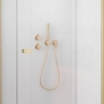 душевая кабина Radaway Garda KDJ 90х195 правая, прозрачное стекло, brushed gold (10700090-99-01R)