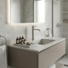смеситель для умывальника Rea Lungo Stripe высокий, brushed nickel (REA-B8053)