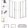 душевые двери Radaway Essenza New DWJ 90x200 стекло прозрачное правые (385076-01-01R)