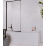штора для ванны Radaway Idea Black PNJ 60 безопасное стекло, frame, чёрная (10001060-54-56)