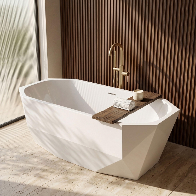ванна акриловая Rea Diamanti 170x80 отдельностоящая, white (REA-W1864)