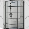 душова кабіна Rea Concept Black 80x100 скло прозоре (REA-K6389)
