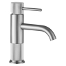 смеситель для умывальника Rea Lungo Stripe низкий, brushed nickel (REA-B8052)