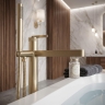 змішувач для ванни Rea Grace підлоговий brushed gold (REA-B2236)