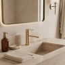 змішувач для умивальника Rea Arcos brushed gold (REA-B6965)