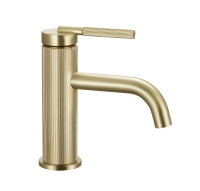 смеситель для умывальника Rea Argon низкий, brushed gold (REA-B7801)