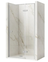 душові двері Rea Atlas 100x200 безпечне скло, прозоре, праворуч, chrome (REA-K4665)