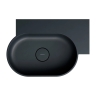 умывальник Omnires Ovo M+ 55,5x38,5 угловой, правый, matt black lava (OVO555UWPBLV)
