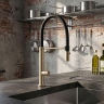 змішувач для кухні Rea Viera з гнучким виливом, brushed gold (REA-B4852)