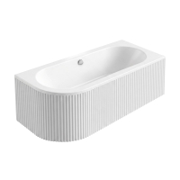 ванна акрилова Rea Orion Stripe 149,5x75 Right кутова, пристінна, white (REA-W0074)