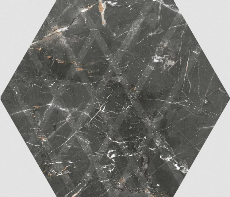 плитка Paradyz Marvelstone 19,8x17,1 grey heksagon mat