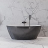 ванна із штучного каменю Omnires Siena 160x80 прямокутна black (SIENAWWBCP)