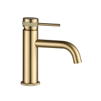 змішувач для умивальника Rea Lungo Grip низький, brushed gold (REA-B6950)