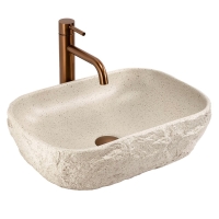 умивальник Rea Bianka 46x32 light beige (REA-U0628)