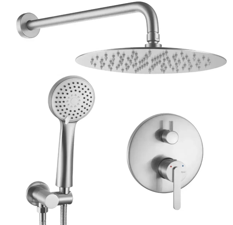 душова система Rea Ontario прихованого монтажу, brushed nickel + box (REA-P5503)