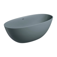 ванна Omnires Shell M+ 160х75 овальная matt ash grey (SHELLWWZPAG)
