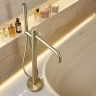 змішувач для ванни Rea Clif підлоговий brushed gold (REA-B7502)