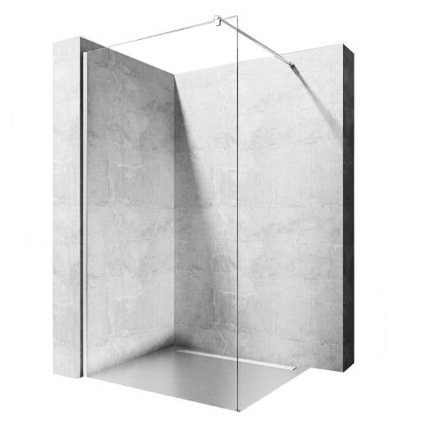 душова стінка Rea Flexi 100x185 безпечне скло, прозоре (REA-K1903)