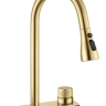 смеситель для кухни Rea Conor с выдвижным изливом, gold brush (REA-B6312)