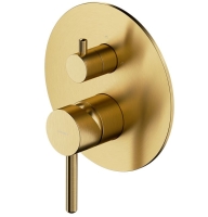 смеситель Omnires Y на 3 потребителя внешняя часть brushed gold (Y1248ROGLB)