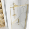 душевая дверь Rea Rapid Slide 160x195 безопасное стекло, прозрачное, gold brush (REA-K9381)