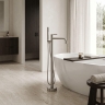 змішувач для ванни Rea Foster підлоговий brushed nickel (REA-B2252)