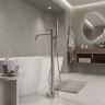 змішувач для ванни Rea Foster підлоговий brushed nickel (REA-B2252)