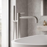 змішувач для ванни Rea Foster підлоговий brushed nickel (REA-B2252)
