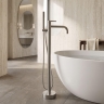 змішувач для ванни Rea Foster підлоговий brushed nickel (REA-B2252)